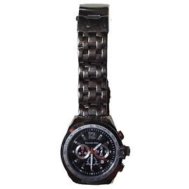 Autre Marque Mercedes-Benz Chronograph Armbanduhr Schwarz Silber Hardware