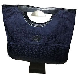 Céline Celine Monogram Canvas Tote Bag Dark blue