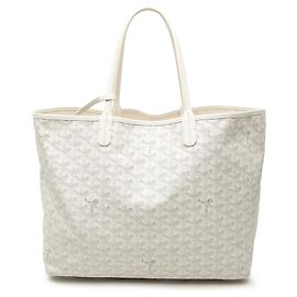 Goyard White Goyardine Saint Louis PM White