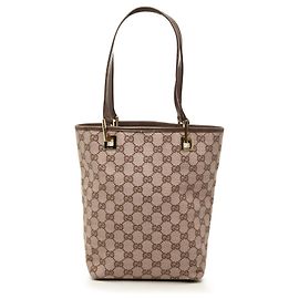 Gucci GG Canvas Tote Beige Beige