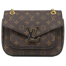 Louis Vuitton Brown Monogram Passy PM Castaño