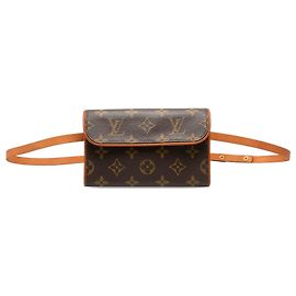 Louis Vuitton Brown Monogram Pochette Florentine Braun