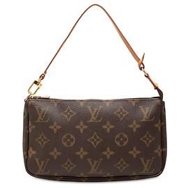Louis Vuitton Brown Monogram Pochette Accessoires Marrom