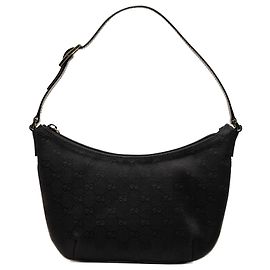 Borsa a tracolla Gucci in tela GG nera Nero