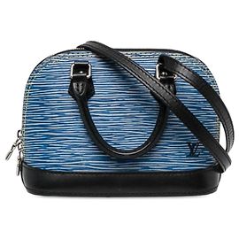 Louis Vuitton Blue Epi Denim Nano Alma Bleu