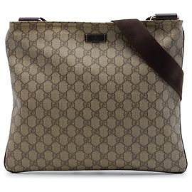 Bolsa Tiracolo Gucci Beige GG Supreme Bege