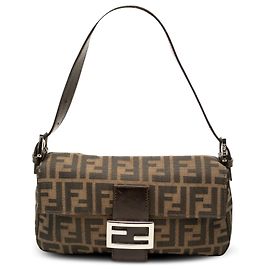 Fendi Brown Zucca Canvas Baguette Brown