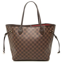 Louis Vuitton Brown Damier Ebene Neverfull MM Braun