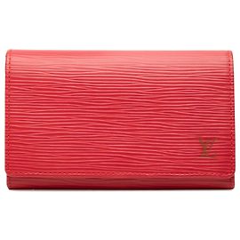 Louis Vuitton Red Epi Porte Monnaie Billets Tresor Wallet Red