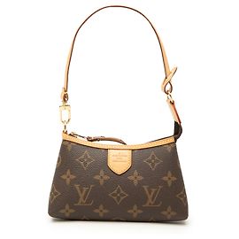 Louis Vuitton Brown Monogram Mini Delightful Pochette Marrone