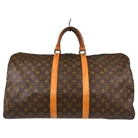 Louis Vuitton Keepall Monogram Canvas 55 Braun