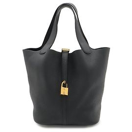 Hermès Sac à main Hermes Picotin Lock MM Tote Bag Noir