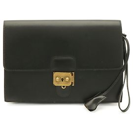 Hermès Hermes Pochette Jet Second Clutch Bag Schwarz
