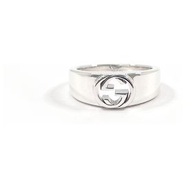 GUCCI Interlocking G Band Ring in Silver 925 Silvery