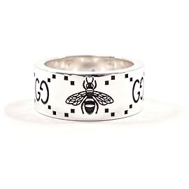 Bague Gucci GG & Bee en argent sterling Argenté