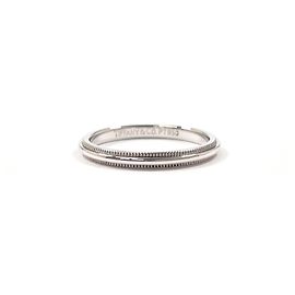 Autre Marque Tiffany & Co. Milgrain Band Ring in Platinum 950 Silvery