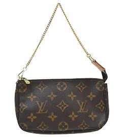 Louis Vuitton Mini pochette accessoires Canvas Mini Marrone