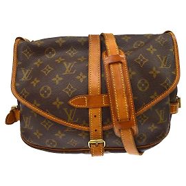 Louis Vuitton Saumur Monogram Canvas 30 Brown