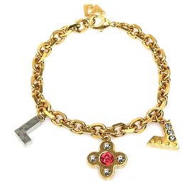 Bracciale con charm Louis Vuitton Argento D'oro