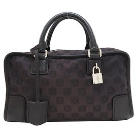 Borsa a mano Loewe Amazona in tela nera Nero