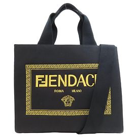 Fendi Fenderche 2-Way Tote Bag Black