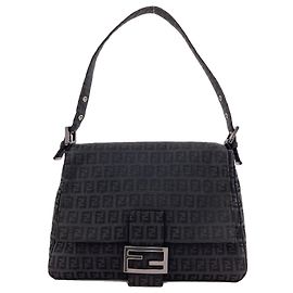 Borsa a tracolla Fendi One-Shoulder Zucchino Nero