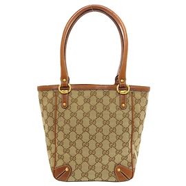 Saco Tote Gucci 161129 GG Pattern Marrom
