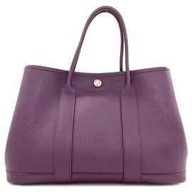 Hermès Bolsa Hermes Garden Party TPM Roxo