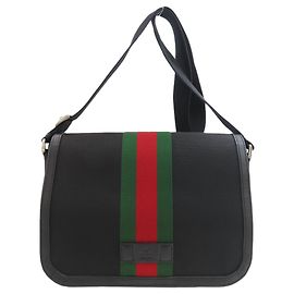 Bolso de Hombro Gucci Sherry Line Negro