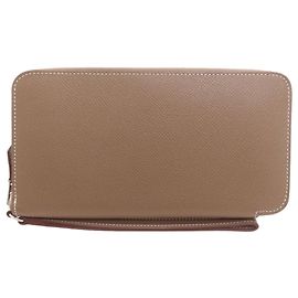 Hermès Portafoglio lungo Hermes Azap Dragonne Beige