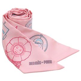 Hermès Pañuelo Hermes Twilly Rosa