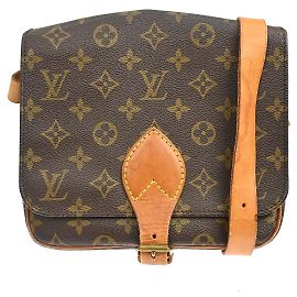 Louis Vuitton Cartouchiere Monogram Canvas MM Brown