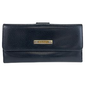 Carteira longa Gucci preta Preto