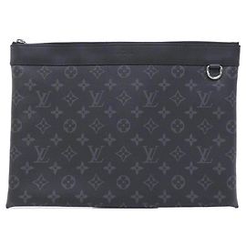 Louis Vuitton Pochette Discovery Monogram Eclipse Pouch Negro