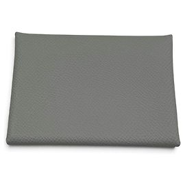 Hermès Hermes Calvi Duo Epsom Card Case Blue