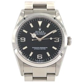 Rolex Explorer I Stainless Steel Watch Black