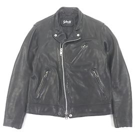 Autre Marque Giacca in pelle di pecora Schott Double Nero