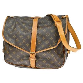 Louis Vuitton Saumur Monogram Canvas 35 Marrom