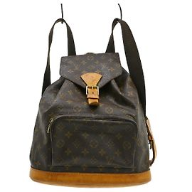 Louis Vuitton Vintage Montsouris Monogram Canvas GM Brown