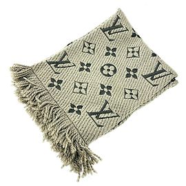Louis Vuitton Wollstola Schal in Grau Braun