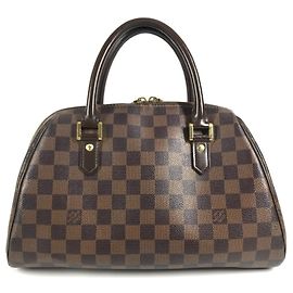 Bolso Tote Louis Vuitton Damier Ribera MM Castaño Damier ebene