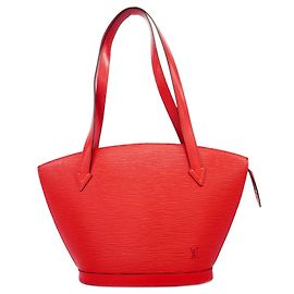 Borsa a tracolla Louis Vuitton Epi Saint Jacques Rosso