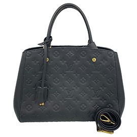 Bolsa Louis Vuitton Monogram Empreinte Montaigne MM Preto