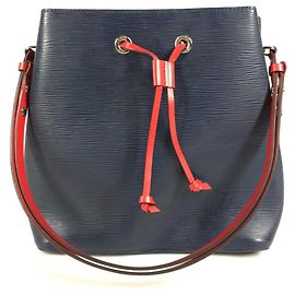 Borsa 2-Way Louis Vuitton Epi NeoNoe in Navy Blu Blu navy