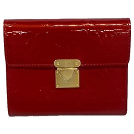 Cartera Tri-fold Louis Vuitton en Pomme d'Amour Roja