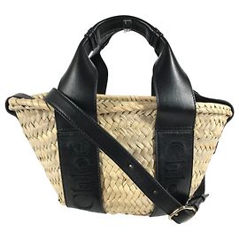Sac Panier Mini Chloé Sense Noir Beige