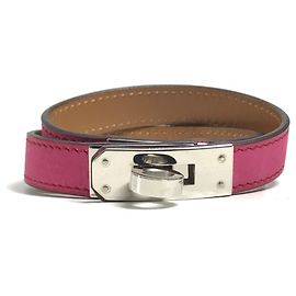 Hermès Hermes Kelly Double Tour Charm Bracelet Pink
