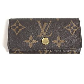 Louis Vuitton Monogram Multicles 4 Key Case Castaño Rosa