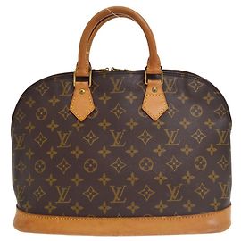 Louis Vuitton Vintage Alma Monogram Canvas PM Brown
