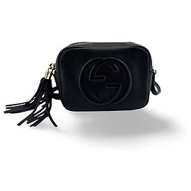 Gucci Soho Disco Leather Small Preto